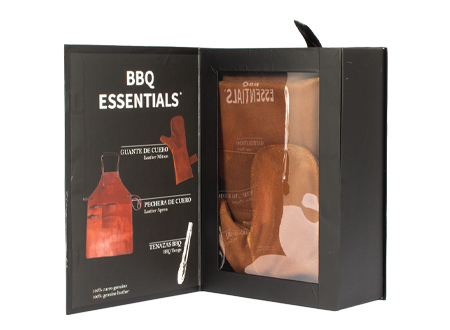 Set Asador de Cuero de Búfalo