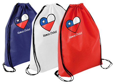 Mochila tipo Morral Vamos Chile!!